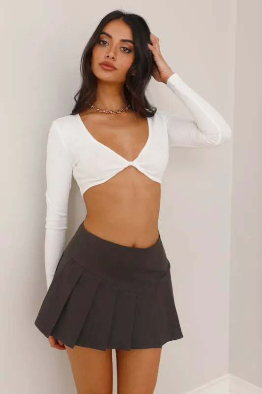 Smiling Days Crop Top White sold by Hello Molly