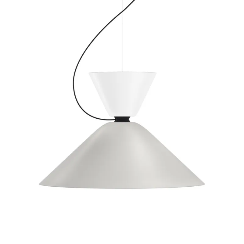 Alphabeta Pendant Uno White / Grey sold by Hem