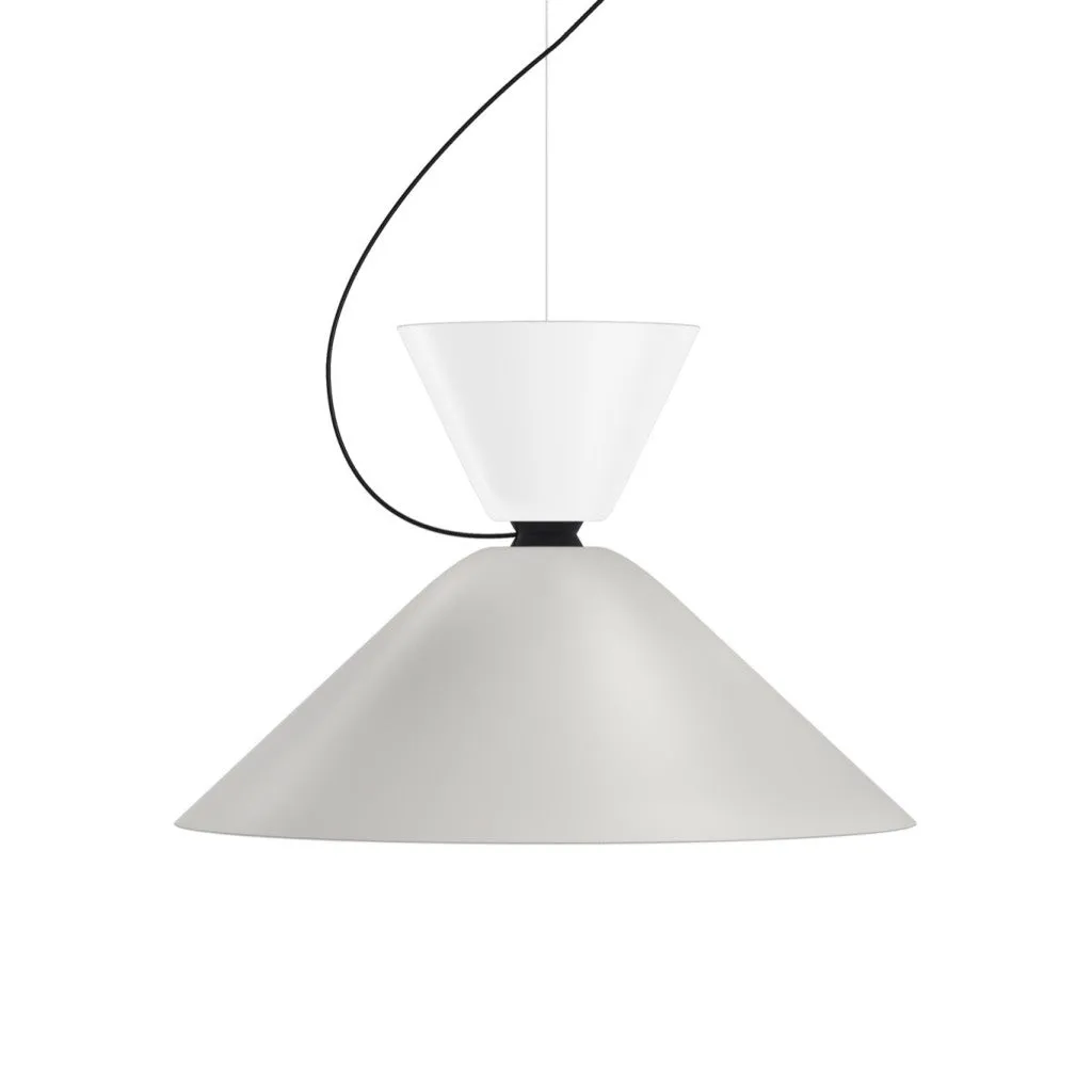 Alphabeta Pendant Uno White / Grey sold by Hem