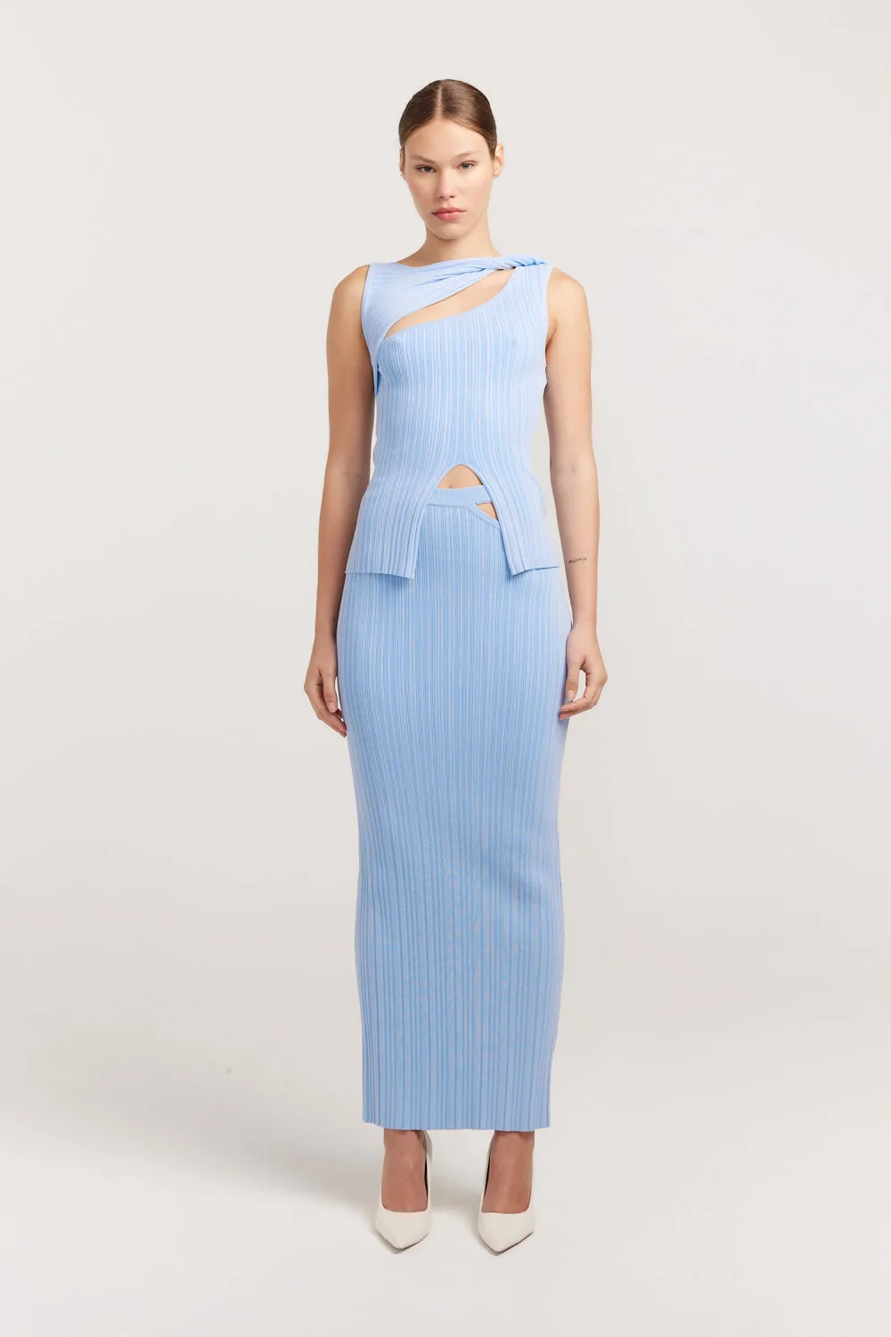 Romee Knit Skirt sold by Henne