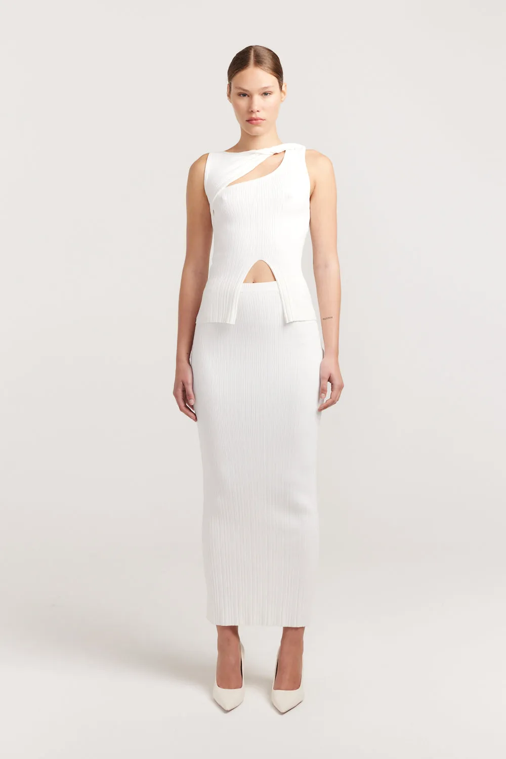 Romee Knit Skirt sold by Henne