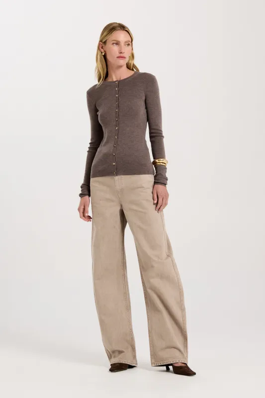 Calista Merino Cardigan sold by Henne