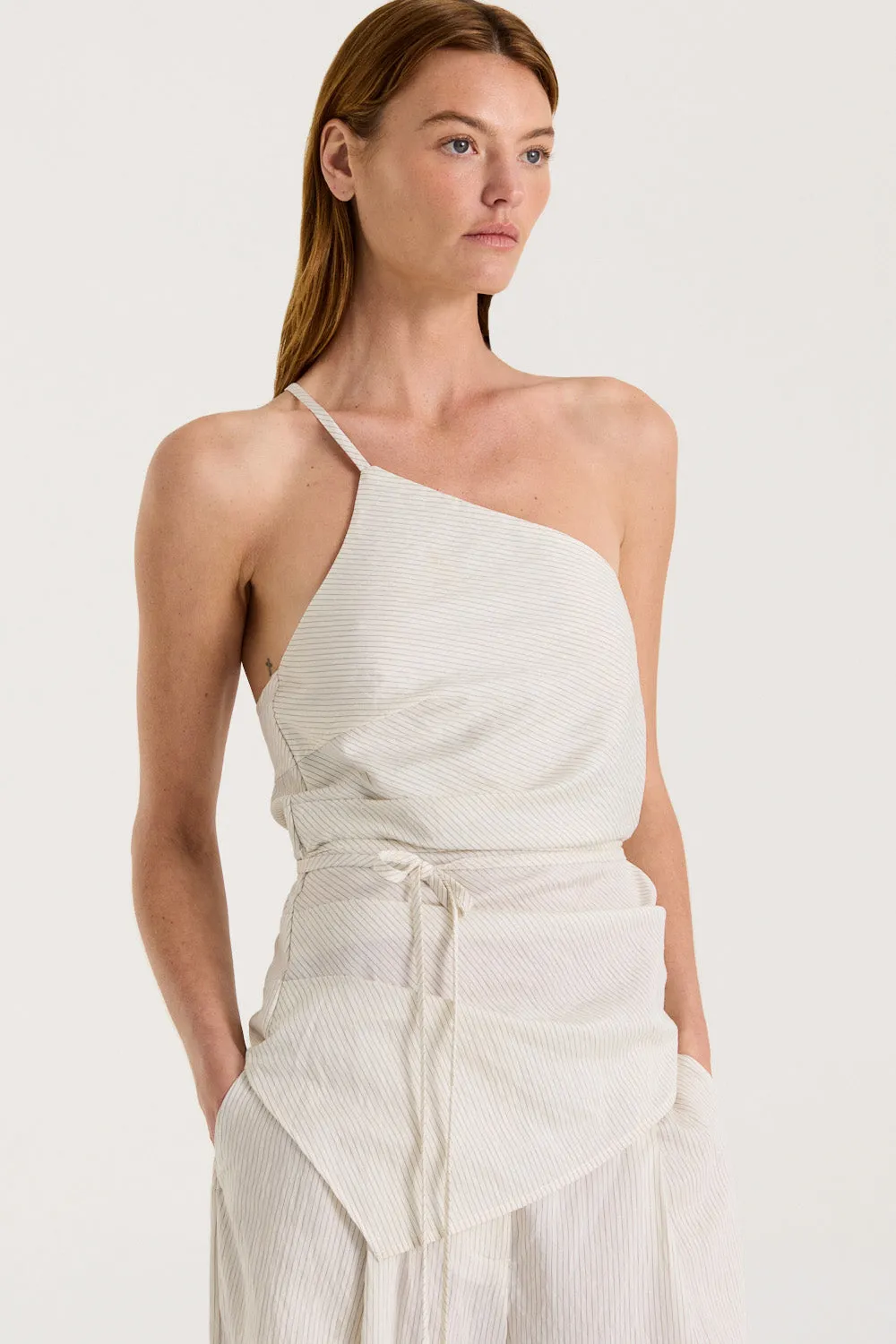 Lucia Asymmetric Top With Strap sold by Henne product image thumbnail 2