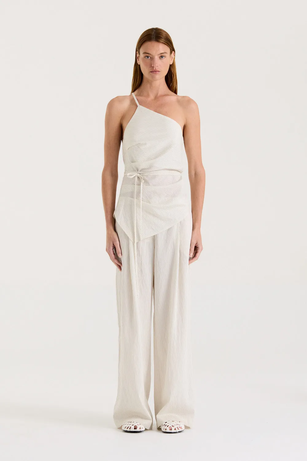 Lucia Asymmetric Top With Strap sold by Henne