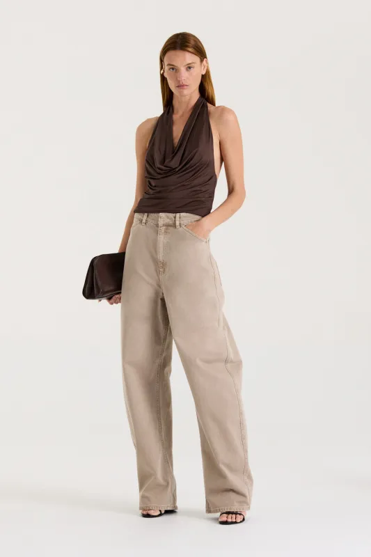 Teevan Cowl Neck Top sold by Henne