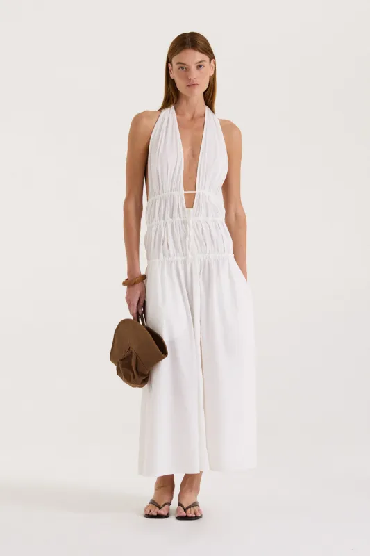 Mirabel Ruched Maxi Dress sold by Henne