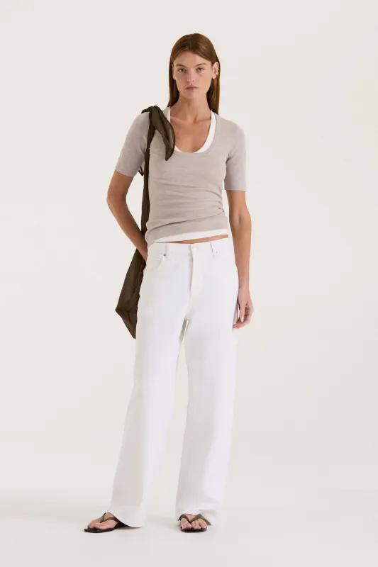 Carr Scoop Neck T-Shirt made by Henne