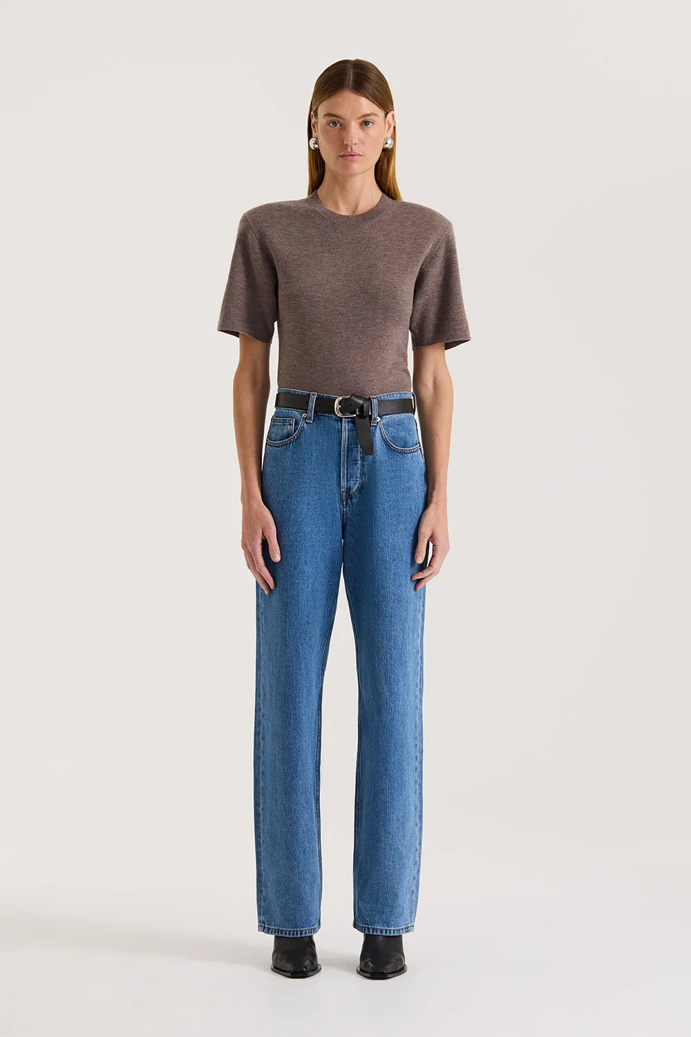 Lorelei Shoulder Pad Tee sold by Henne