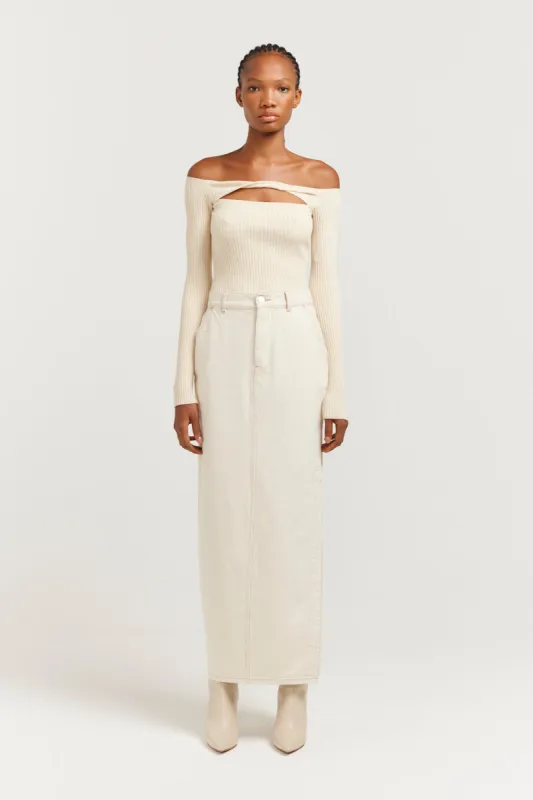 Vincenza Midi Skirt sold by Henne