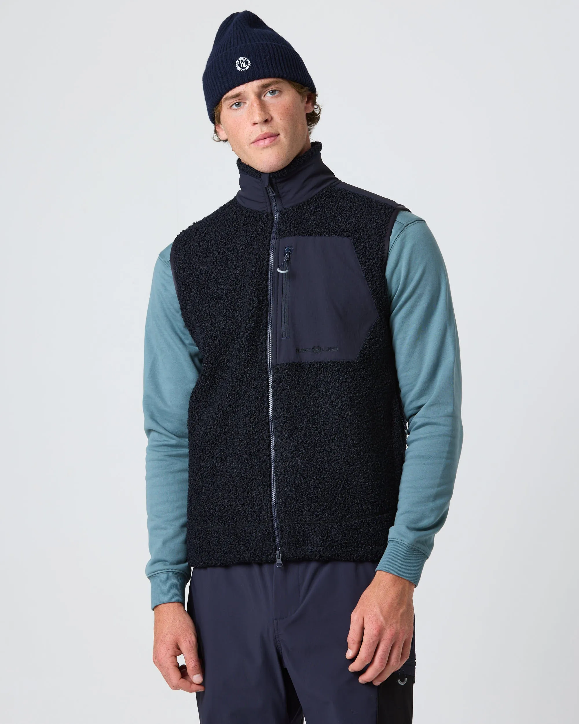 Craster Fleece Gilet - Off White/Kelp sold by Henri Lloyd product image thumbnail 3