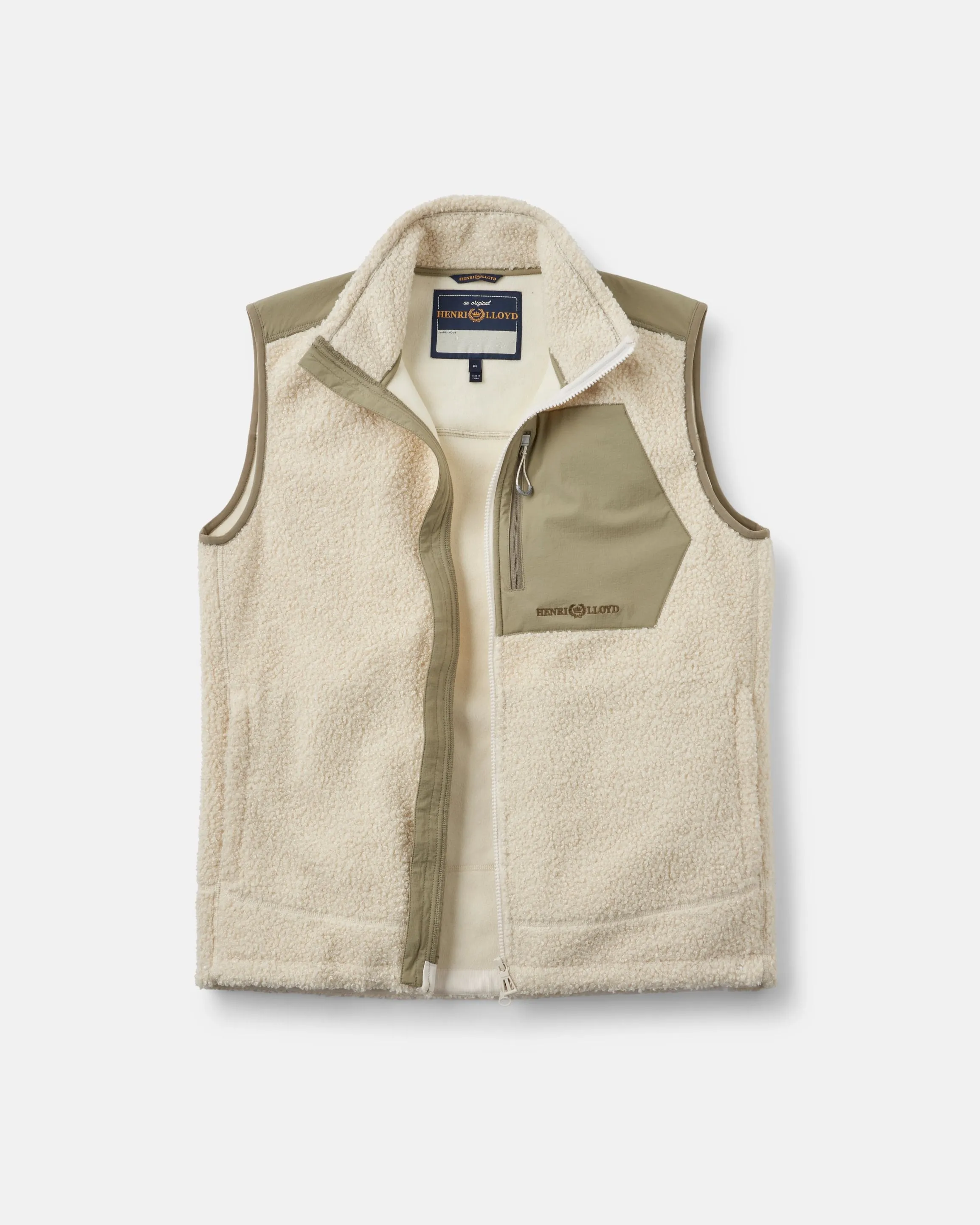 Craster Fleece Gilet - Off White/Kelp sold by Henri Lloyd product image thumbnail 4
