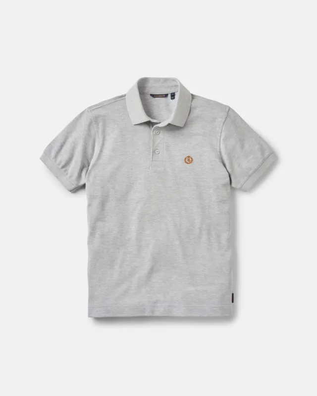 Falmouth Polo - Light Grey Melange made by Henri Lloyd