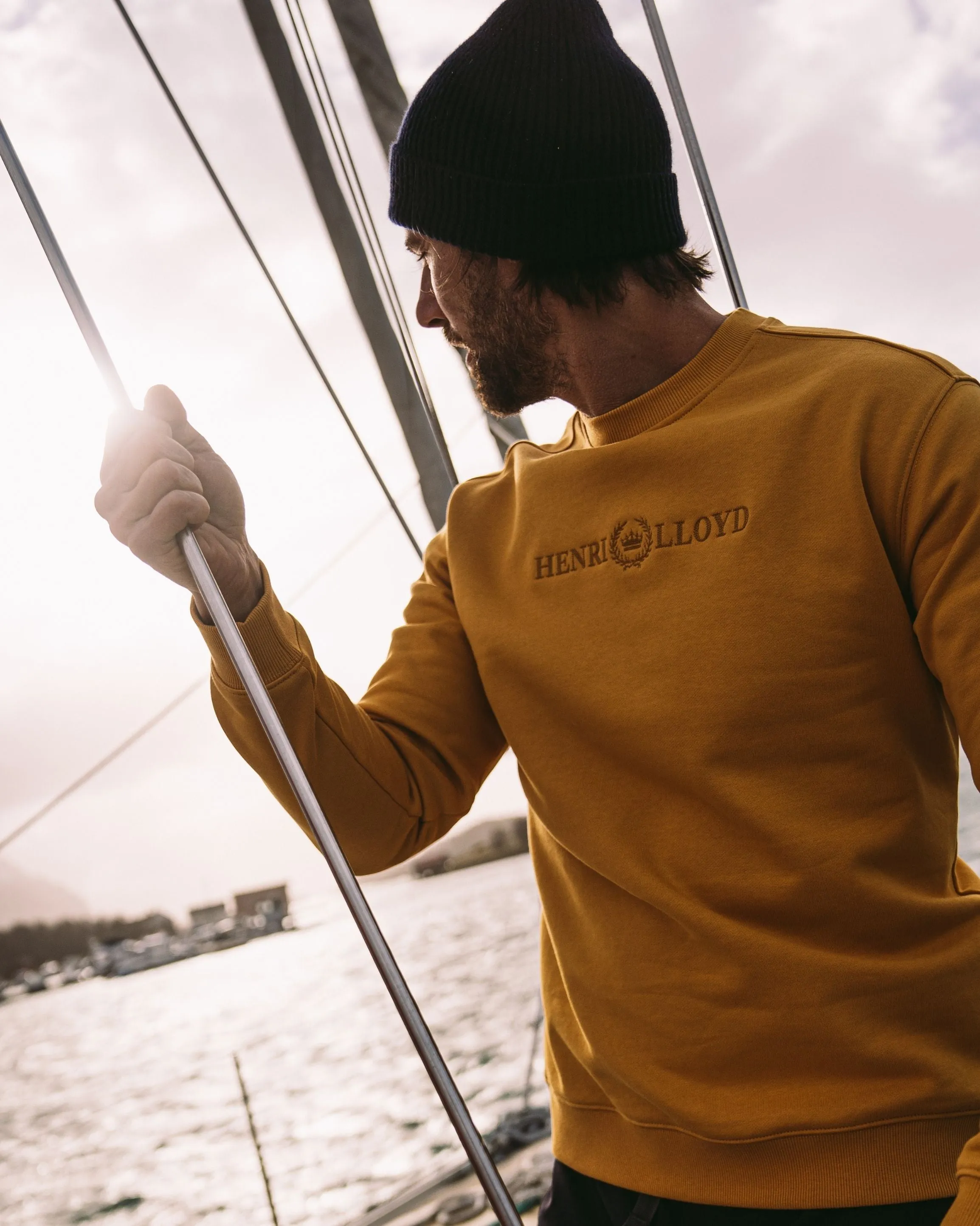 Lytham Crew Neck Sweat - Light Grey Melange sold by Henri Lloyd product image thumbnail 2