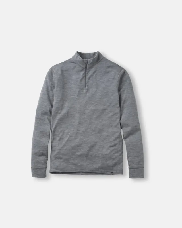 Merino 200 Zip Top - Grey sold by Henri Lloyd