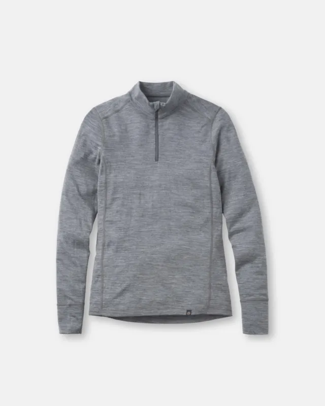 Merino 200 Zip Top wmn - Grey sold by Henri Lloyd