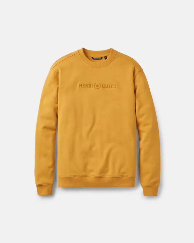 Lytham Crew Neck Sweat - Washed Yellow sold by Henri Lloyd