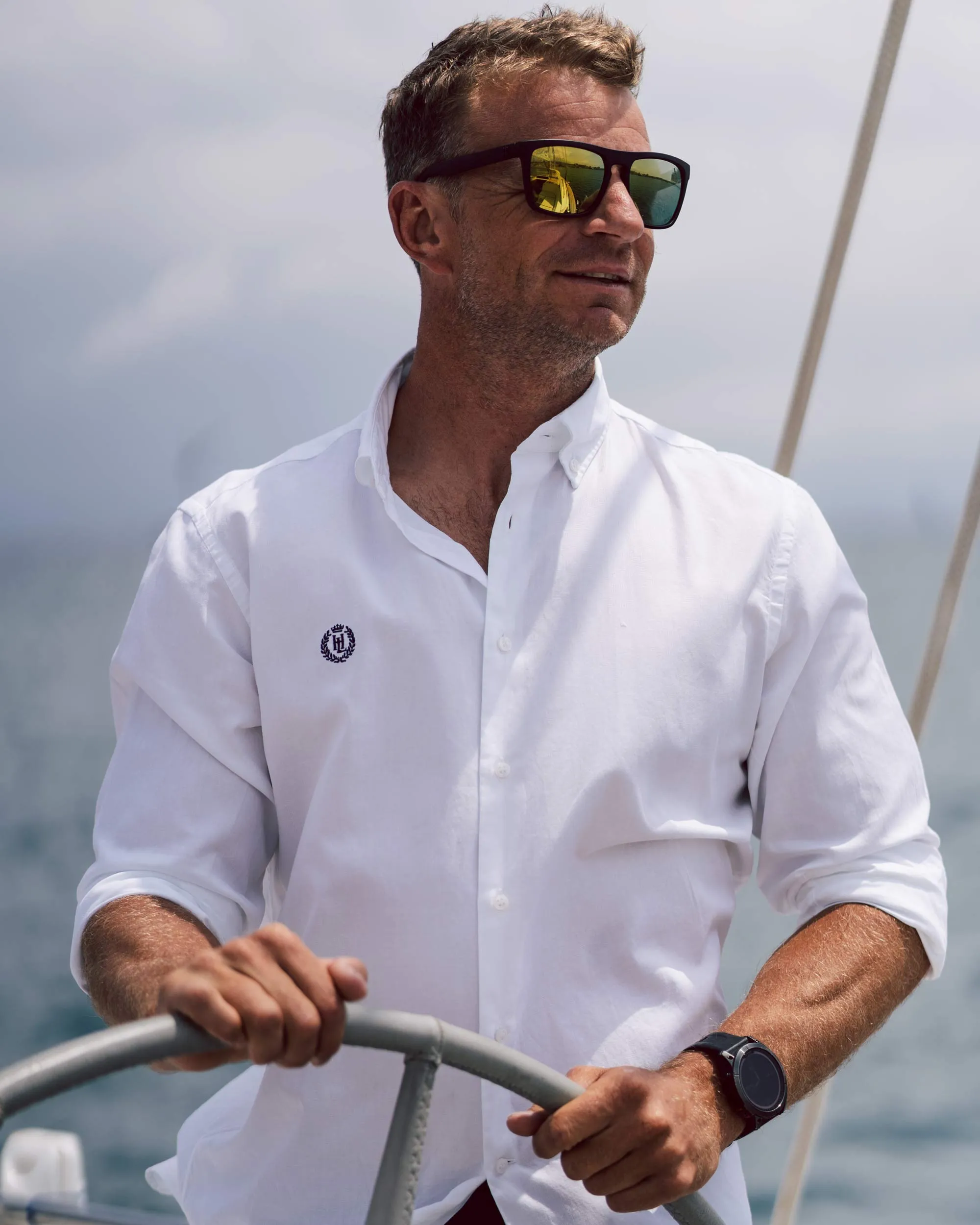 Men's Henri Oxford Shirt 2.0 - White sold by Henri Lloyd product image thumbnail 2
