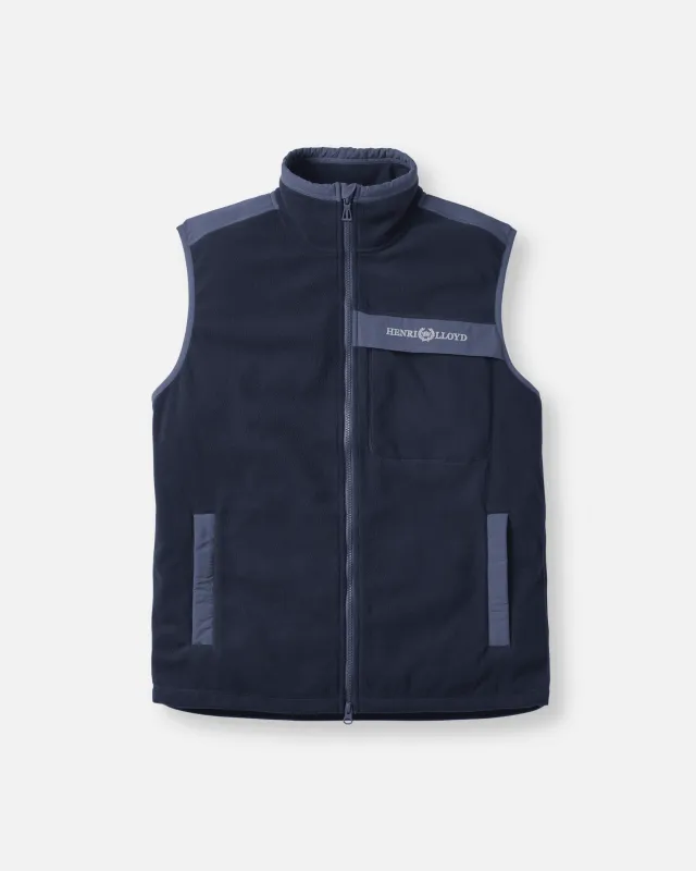 Crew Fleece Vest - Navy Blue sold by Henri Lloyd