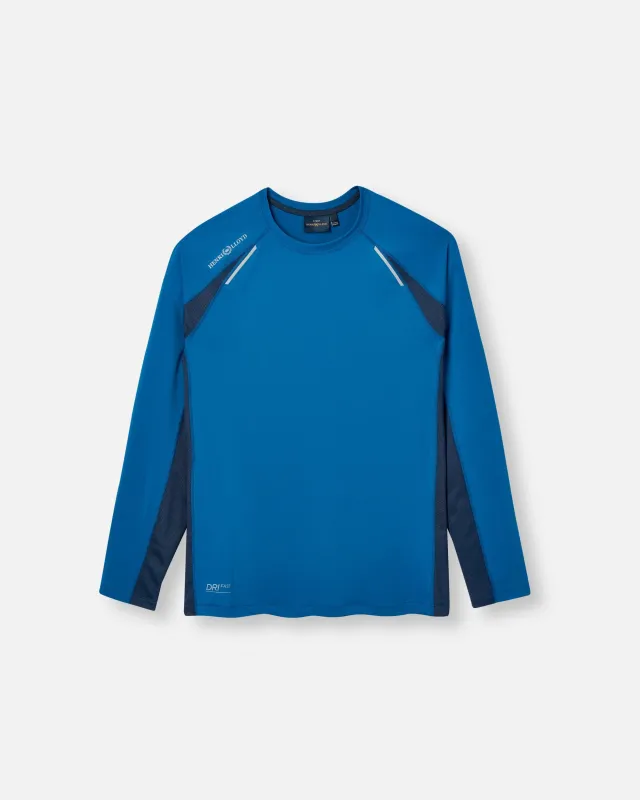 Women's Dynamic Dri Fast Long Sleeve Tee - Cygnet Blue sold by Henri Lloyd