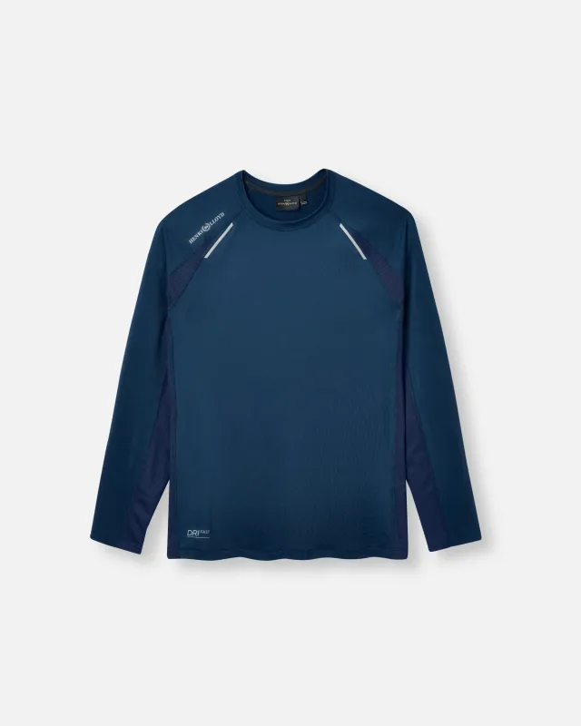 Women's Dynamic Dri Fast Long Sleeve Tee - Navy Blue sold by Henri Lloyd