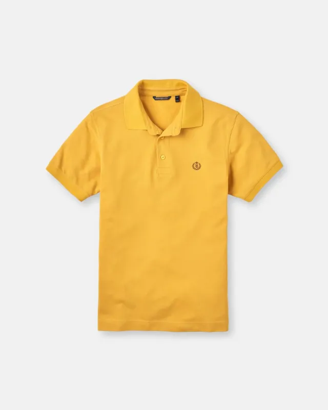 Falmouth Polo - Consort Yellow sold by Henri Lloyd