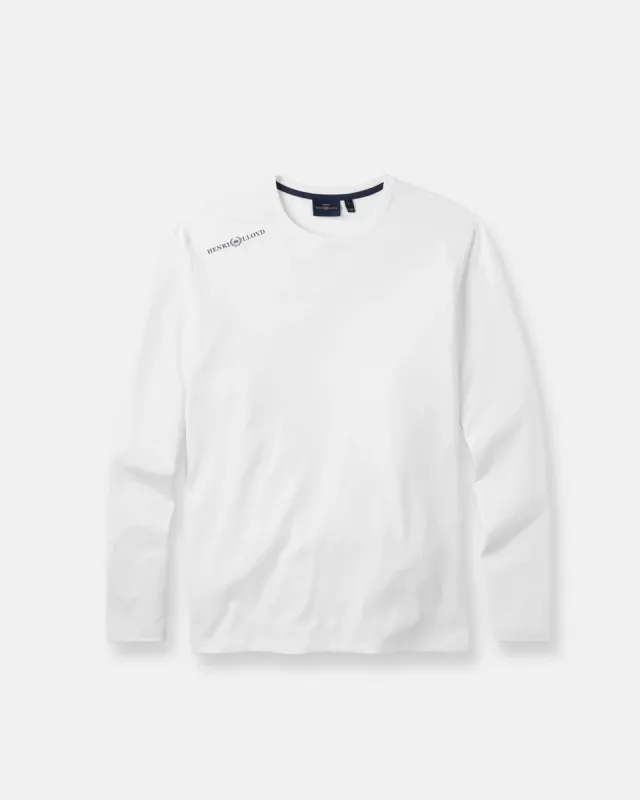 Dri-Fast Long Sleeve Tee - White sold by Henri Lloyd