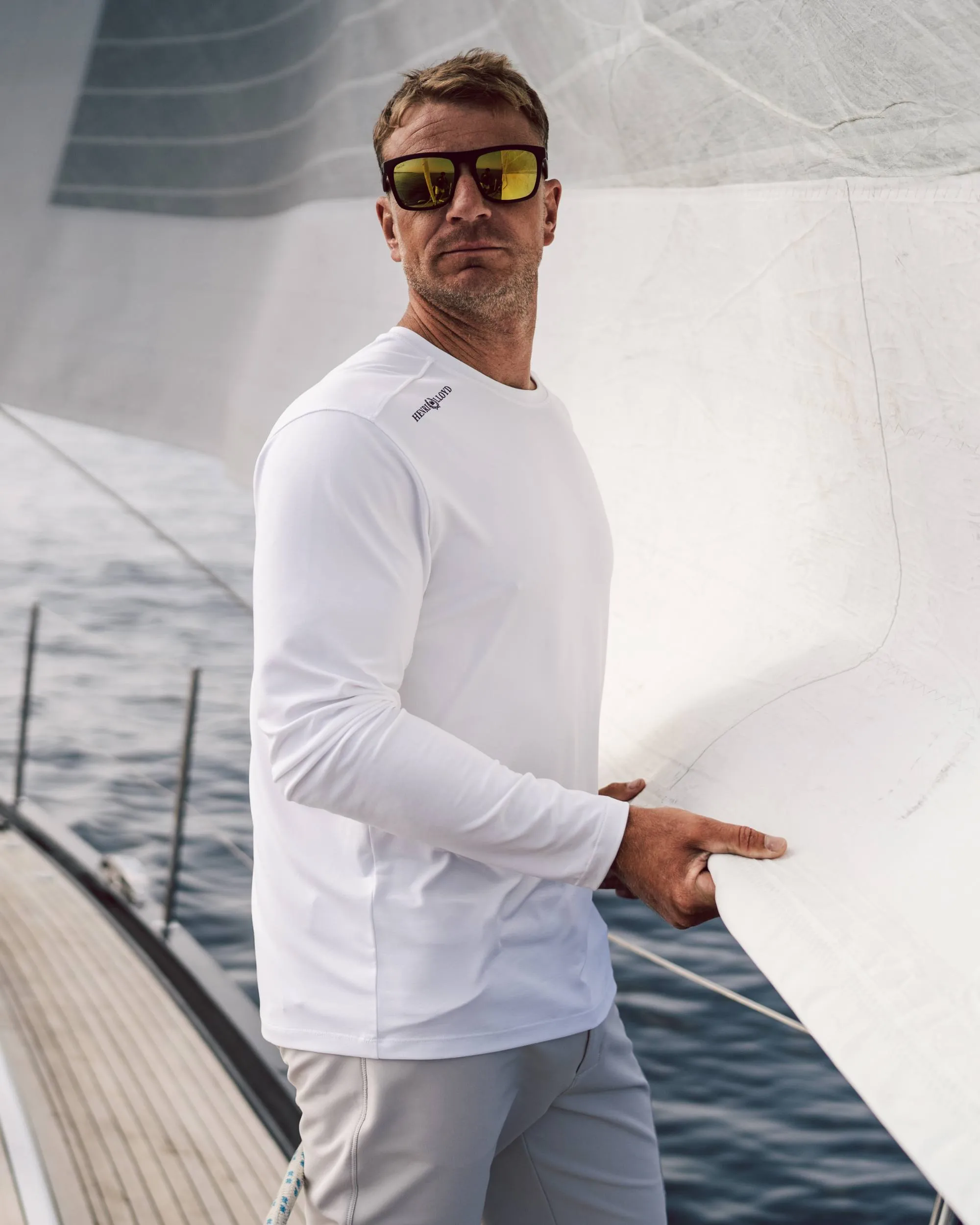 Dri-Fast Long Sleeve Tee - White sold by Henri Lloyd product image thumbnail 2