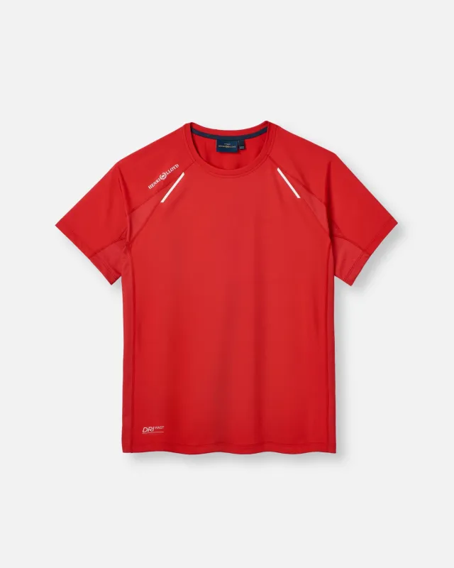 Men's Dynamic Dri Fast Tee - Red sold by Henri Lloyd
