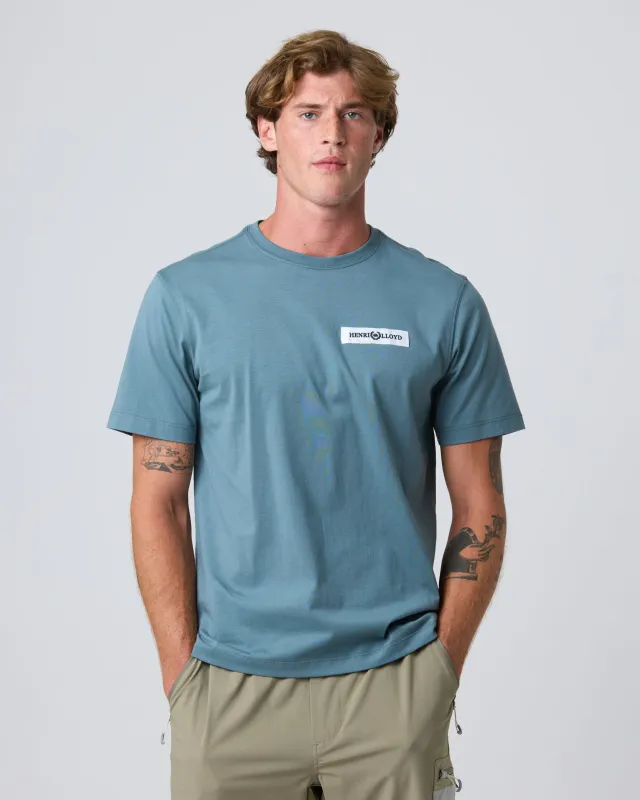 Calshot T Shirt - Fog Blue made by Henri Lloyd