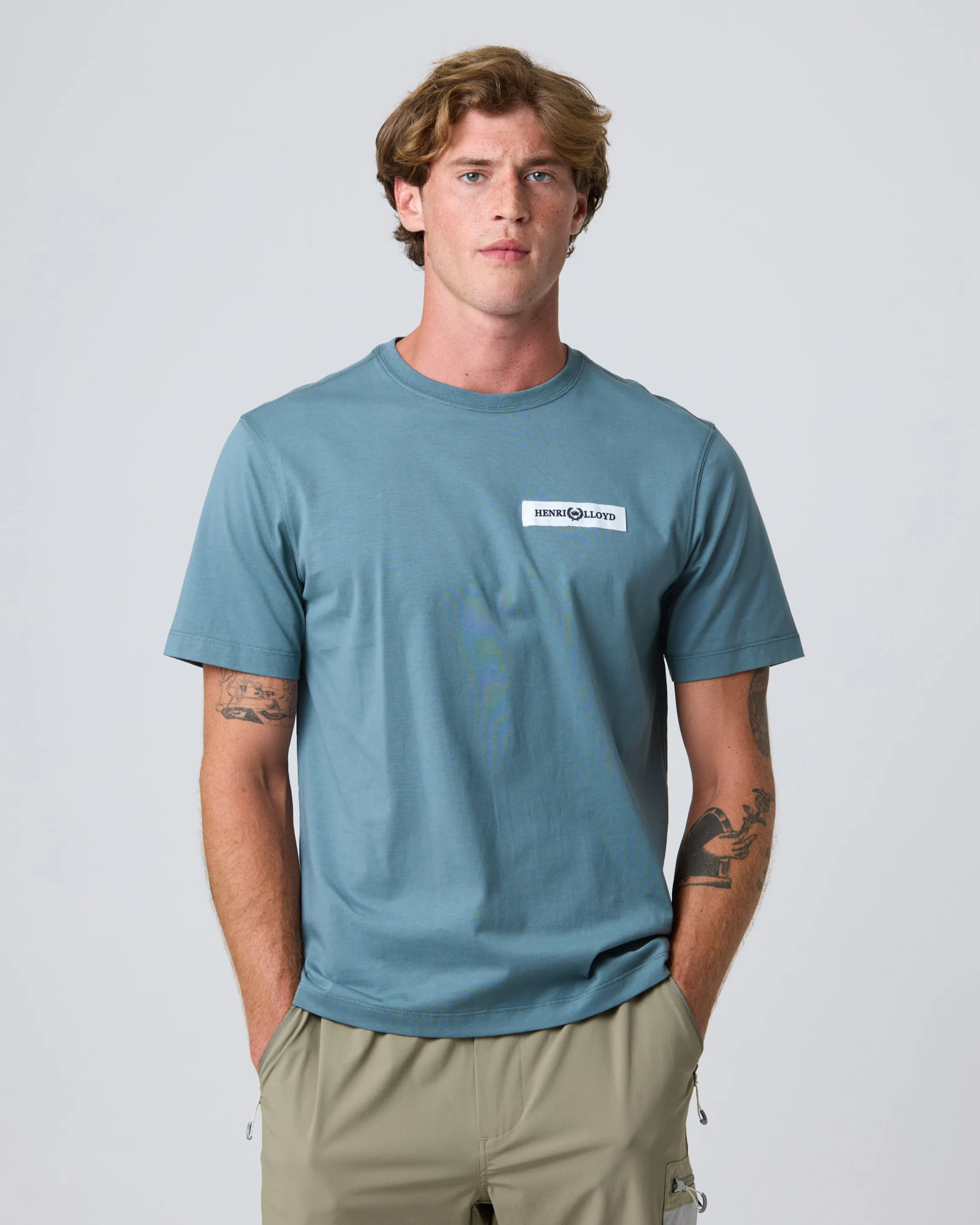 Calshot T Shirt - Fog Blue sold by Henri Lloyd