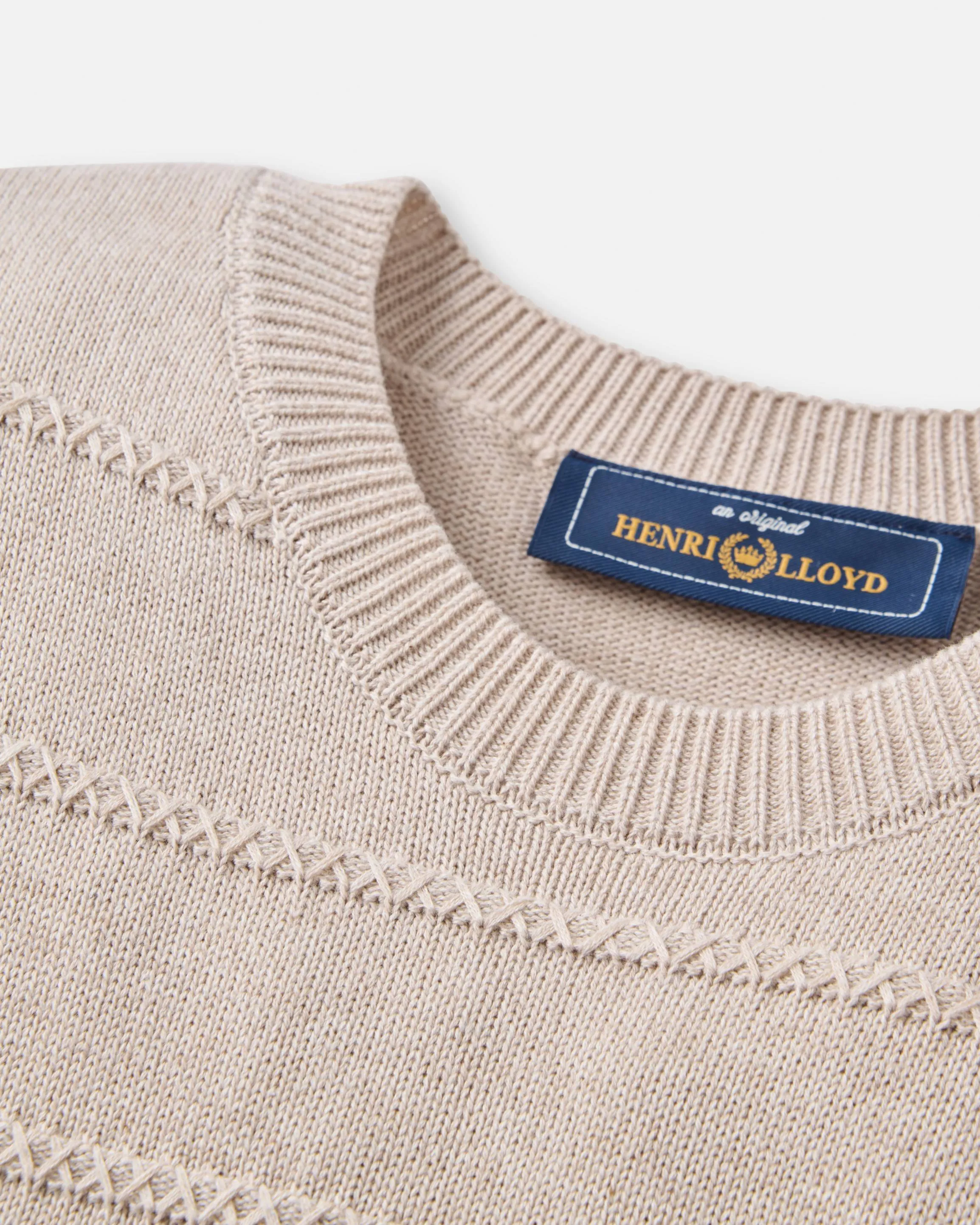 Kimmeridge Stripe Crew - Oyster Beige sold by Henri Lloyd product image thumbnail 2