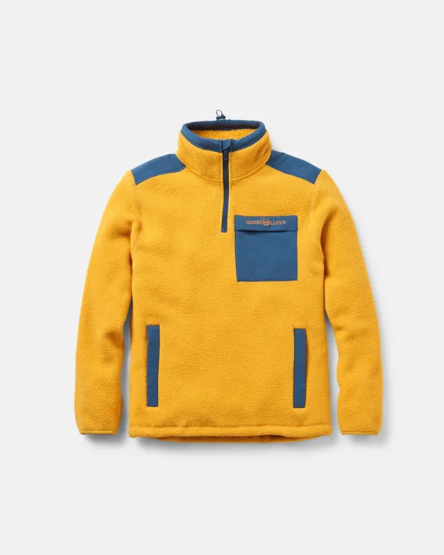 Aston 1/2 Zip Fleece - Acid Yellow sold by Henri Lloyd