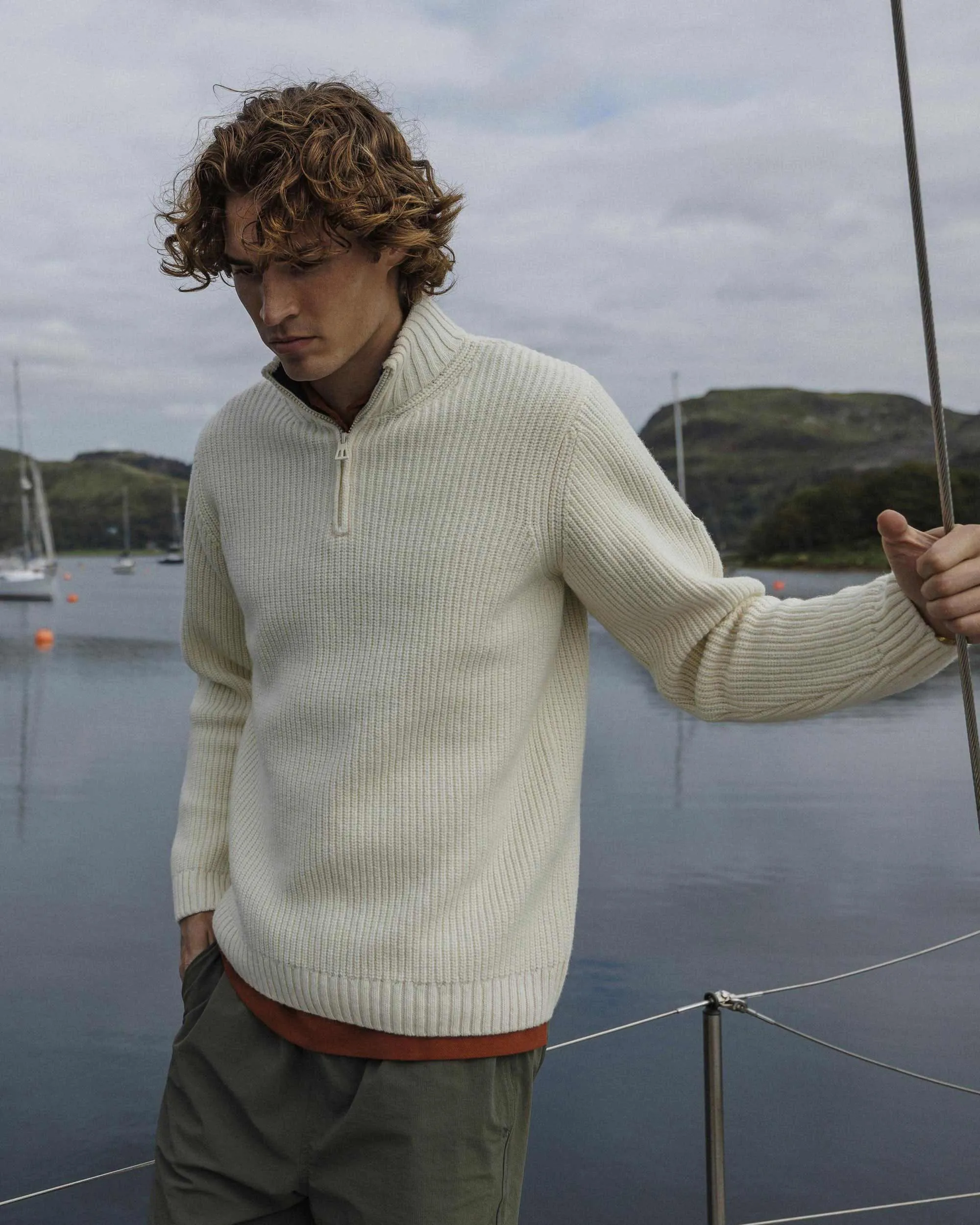 Acle Knit - Aston Cream sold by Henri Lloyd product image thumbnail 2