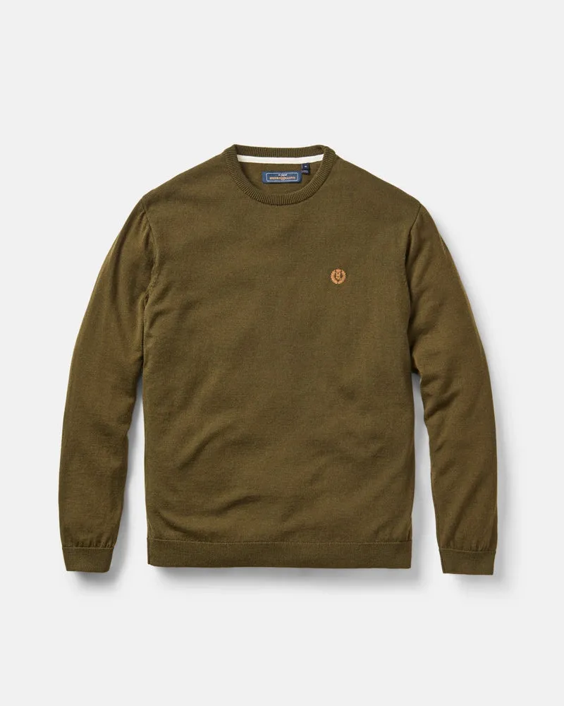 Henri Crew Knit - Light Olive sold by Henri Lloyd