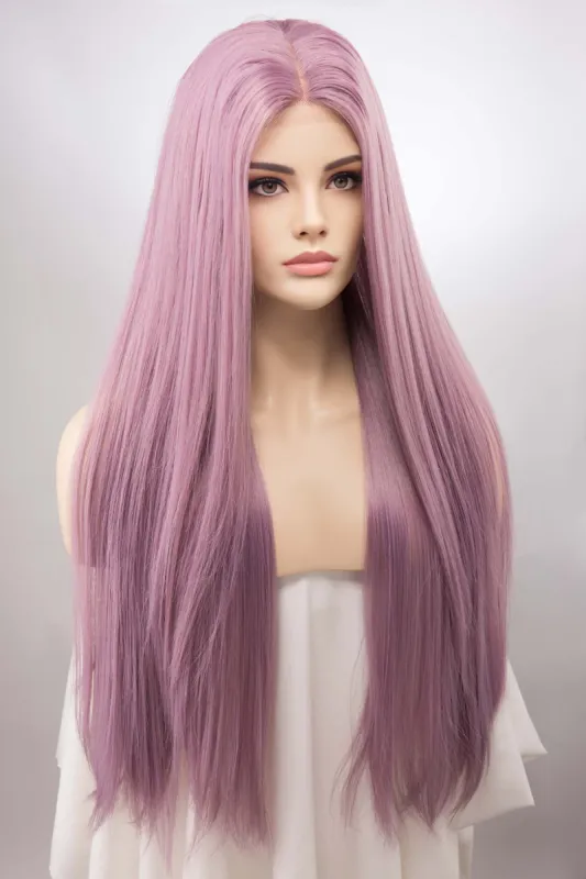 Lavender Straight Lace Front Synthetic Wig Kylin sold by Her Wig Closet