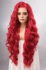 Red Wig Long Lace Front Wig Little Mermaid Wig Aquaman Mera Cosplay Wig 13" X 4" Large Lace Front Wavy Long Wig Drag Queen Wig AMAYA sold by Her Wig Closet