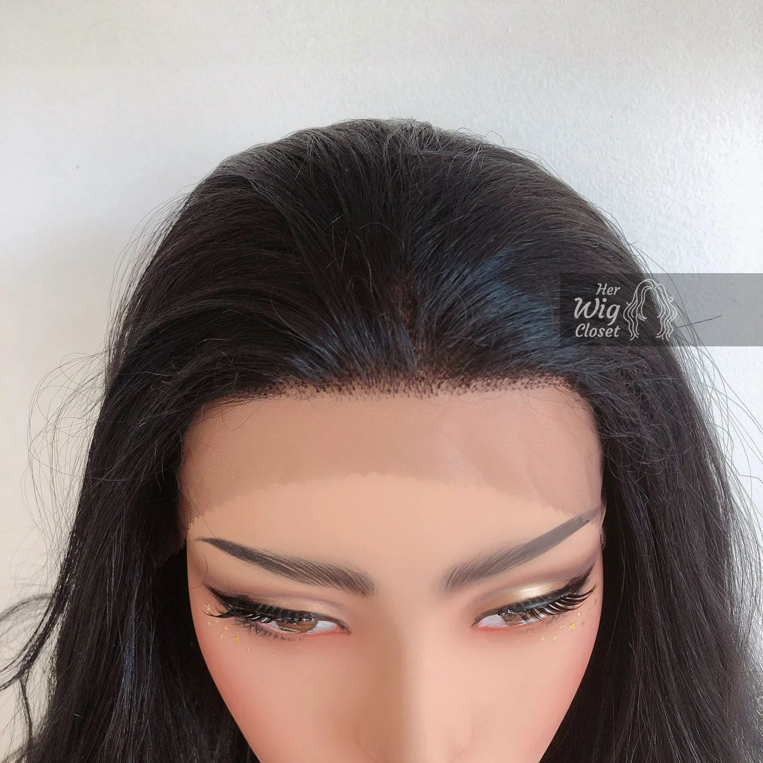 Jet Black Wavy Lace Front Synthetic Wig Bailey sold by Her Wig Closet product image thumbnail 4