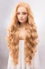 Strawberry Blonde Wig Long Blonde Lace Front Wig 13" X 4" Large Lace Wig Golden Blonde Wavy Wig Cosplay Wig Drag Queen Wig IDINA sold by Her Wig Closet