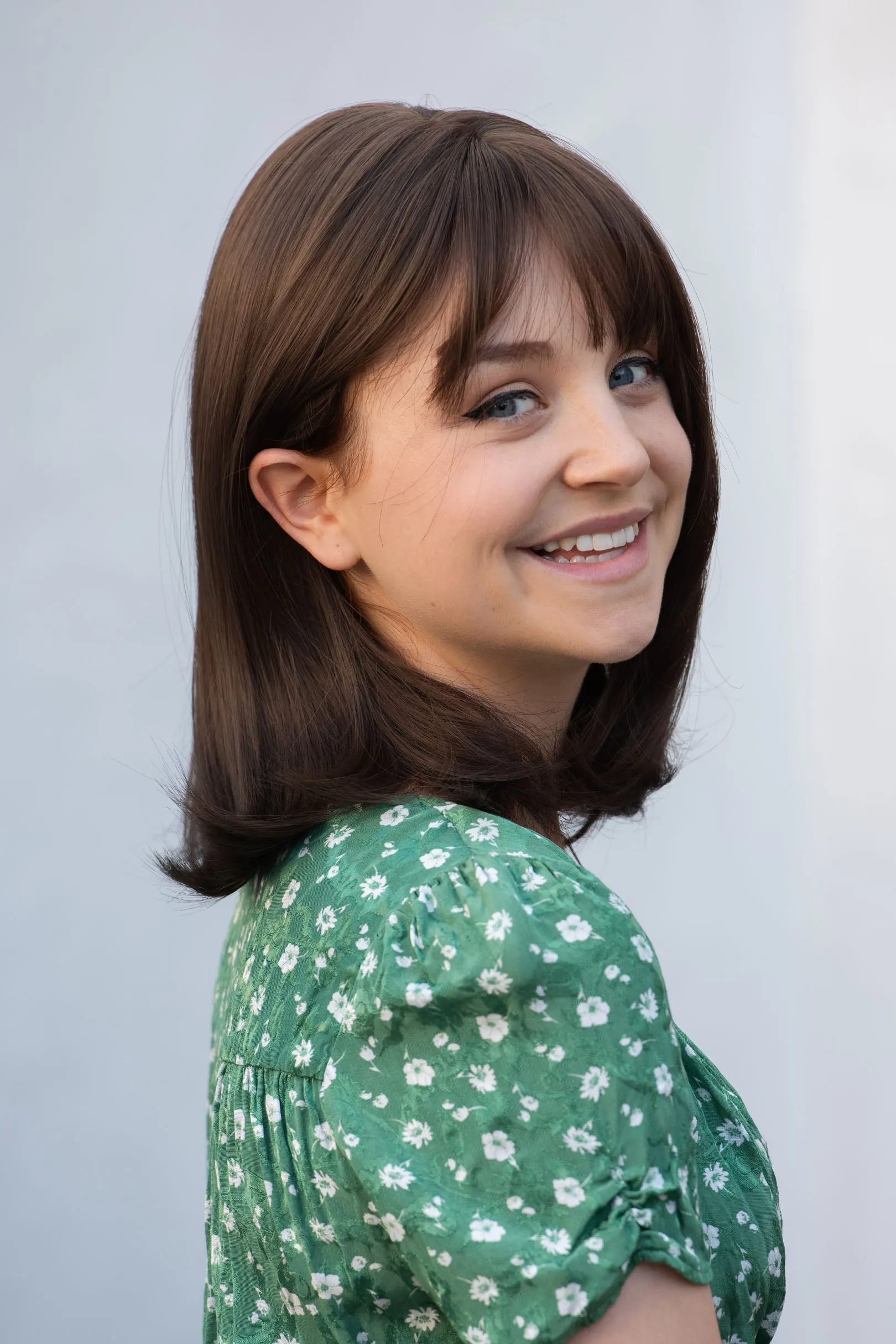 Ash Brown Synthetic Bob Wig with Bangs Reese sold by Her Wig Closet product image thumbnail 4