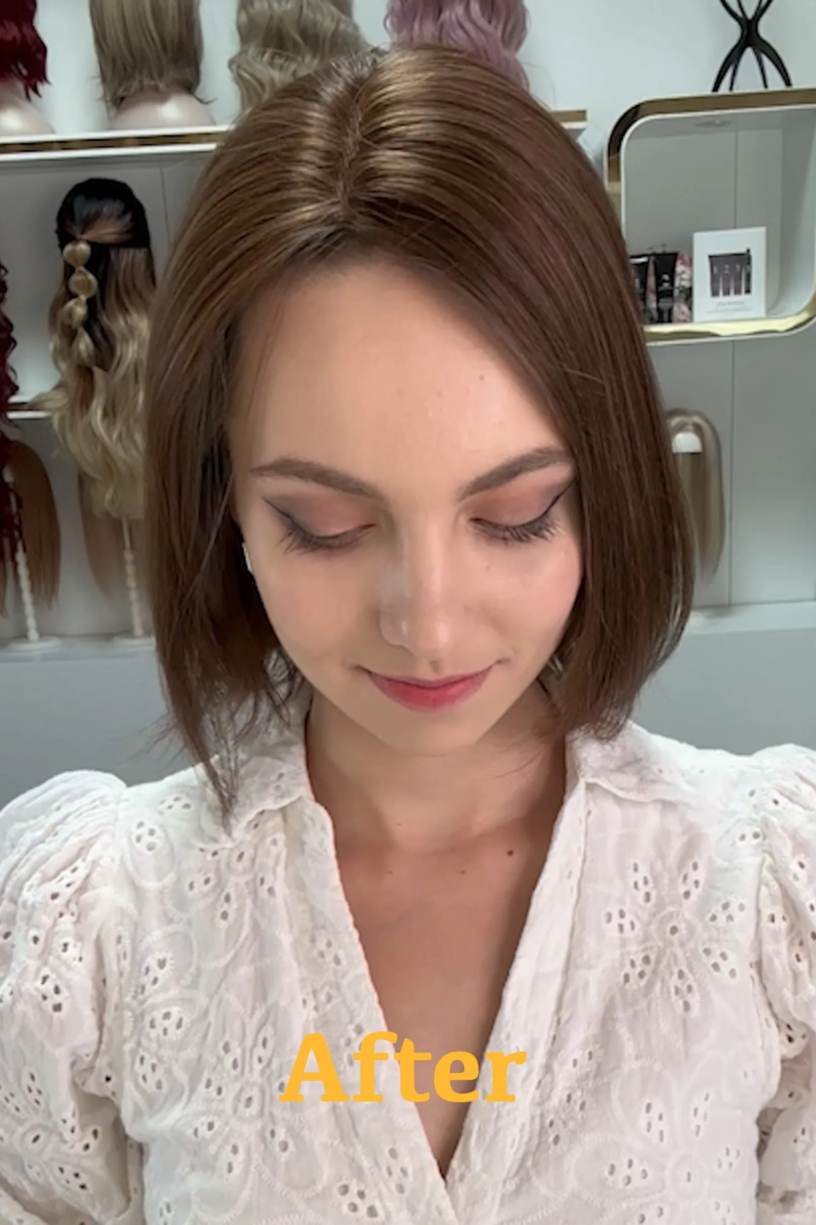 Natural Black Mono Top European Human Hair Topper 10 Inches sold by Her Wig Closet product image thumbnail 5