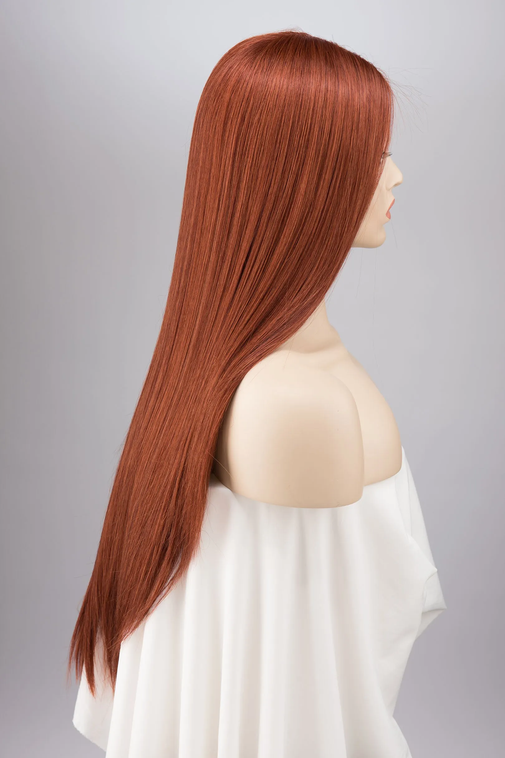 Auburn Ginger Red Long Straight Lace Front Wig Macey sold by Her Wig Closet product image thumbnail 4