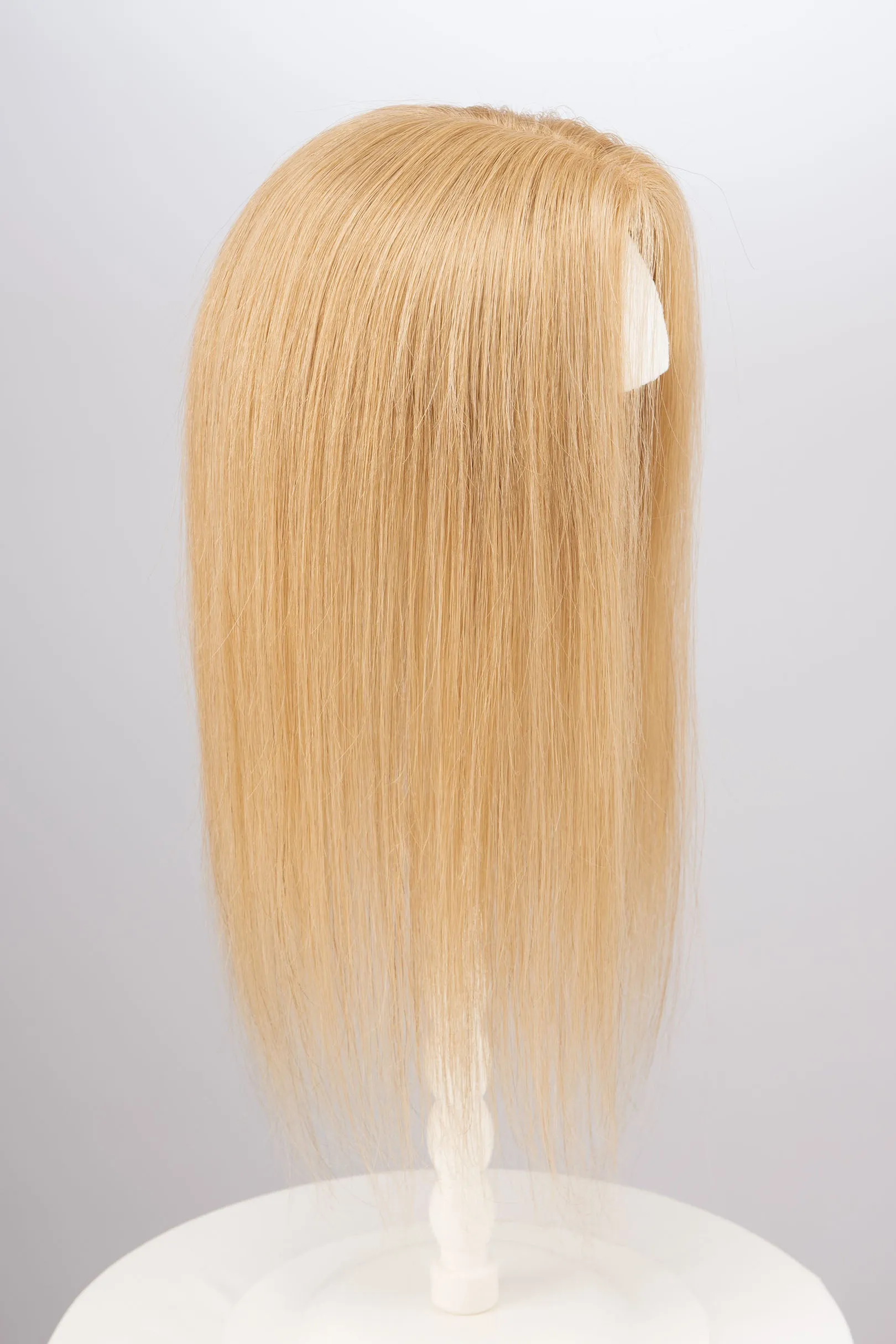 Golden Blonde Mono Top European Human Hair Topper 14 Inches sold by Her Wig Closet product image thumbnail 4