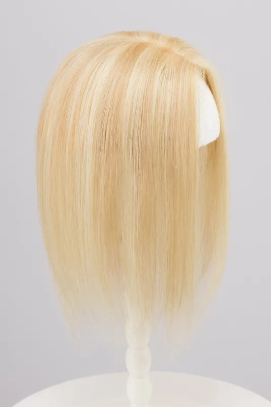 Honey Blonde Balayage Mono Top European Human Hair Topper 10 Inches sold by Her Wig Closet