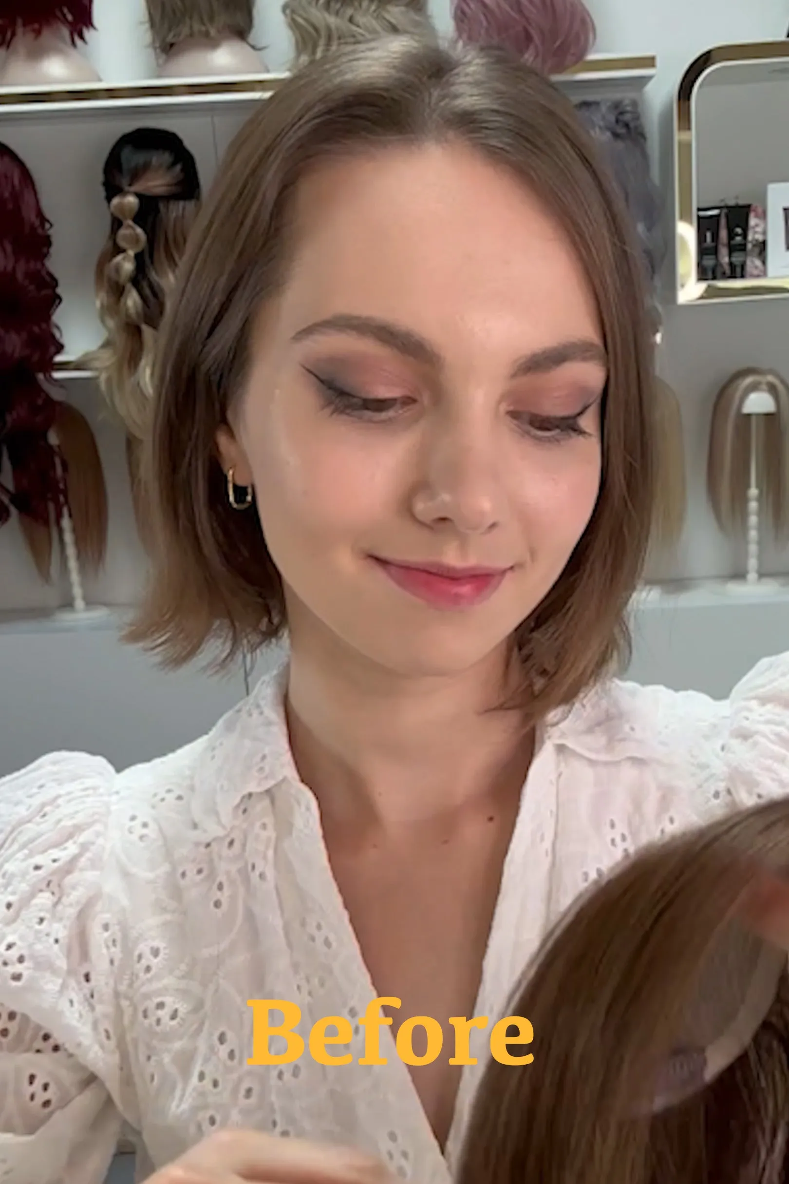 Platinum Blonde Mono Top European Human Hair Topper 10 Inches sold by Her Wig Closet product image thumbnail 5