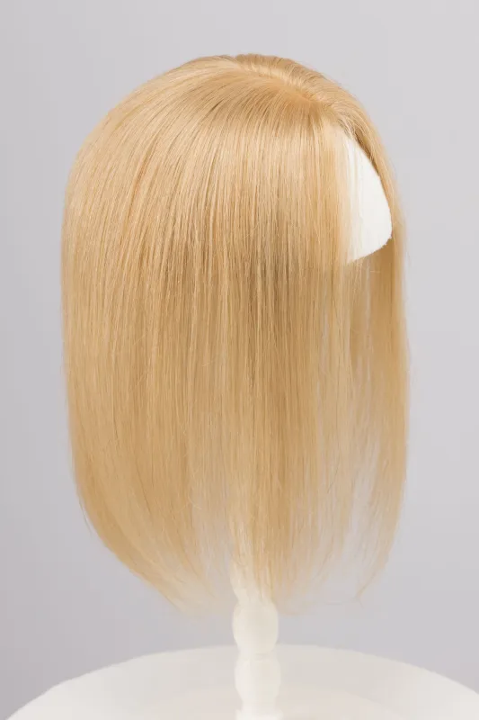 Honey Blonde Mono Top European Human Hair Topper 10 Inches made by Her Wig Closet