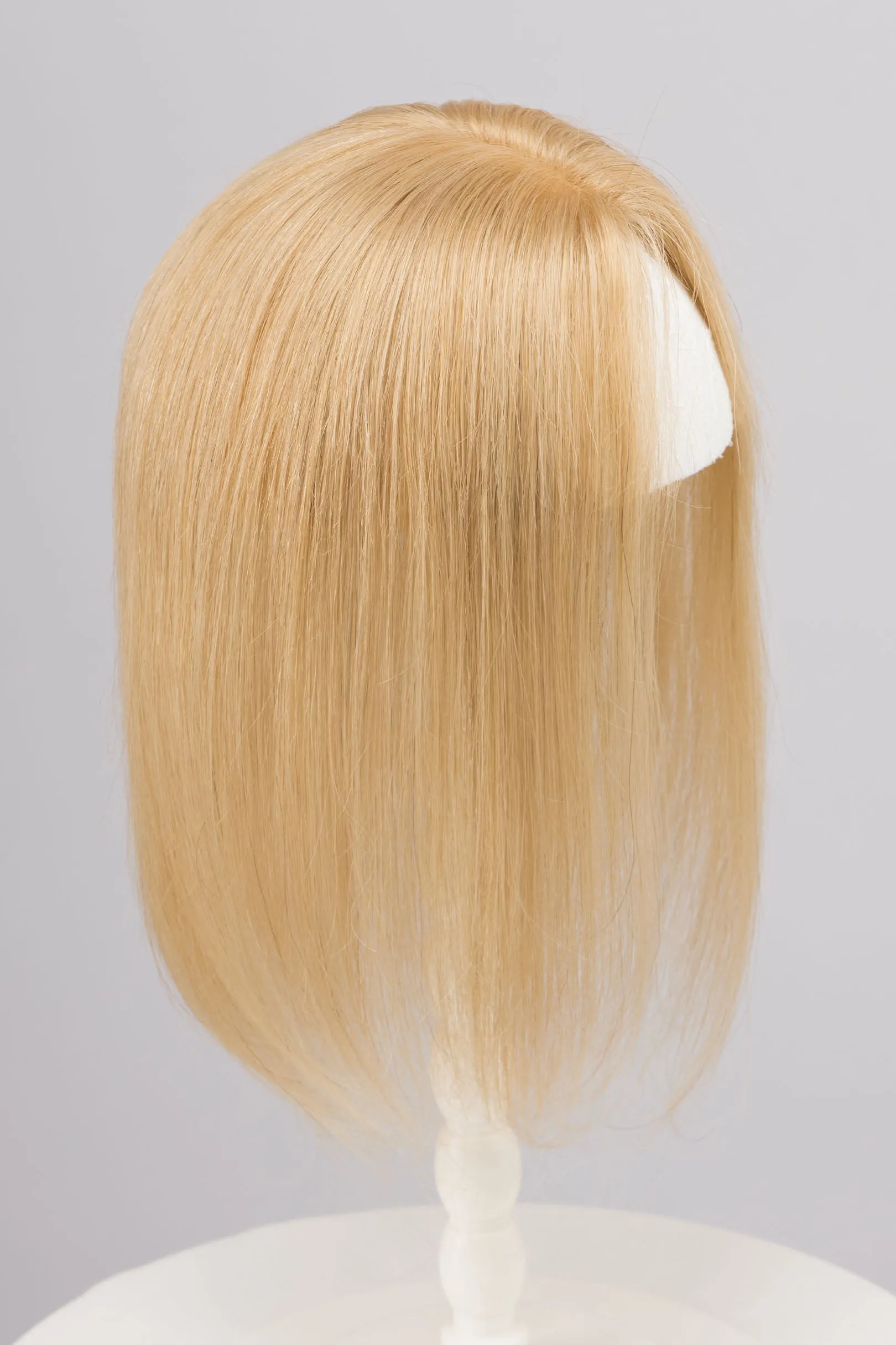 Honey Blonde Mono Top European Human Hair Topper 10 Inches sold by Her Wig Closet