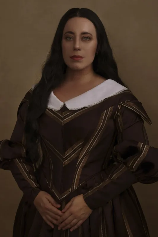 Natural Black Wavy Lace Front Synthetic Hair Wig Mabel made by Her Wig Closet