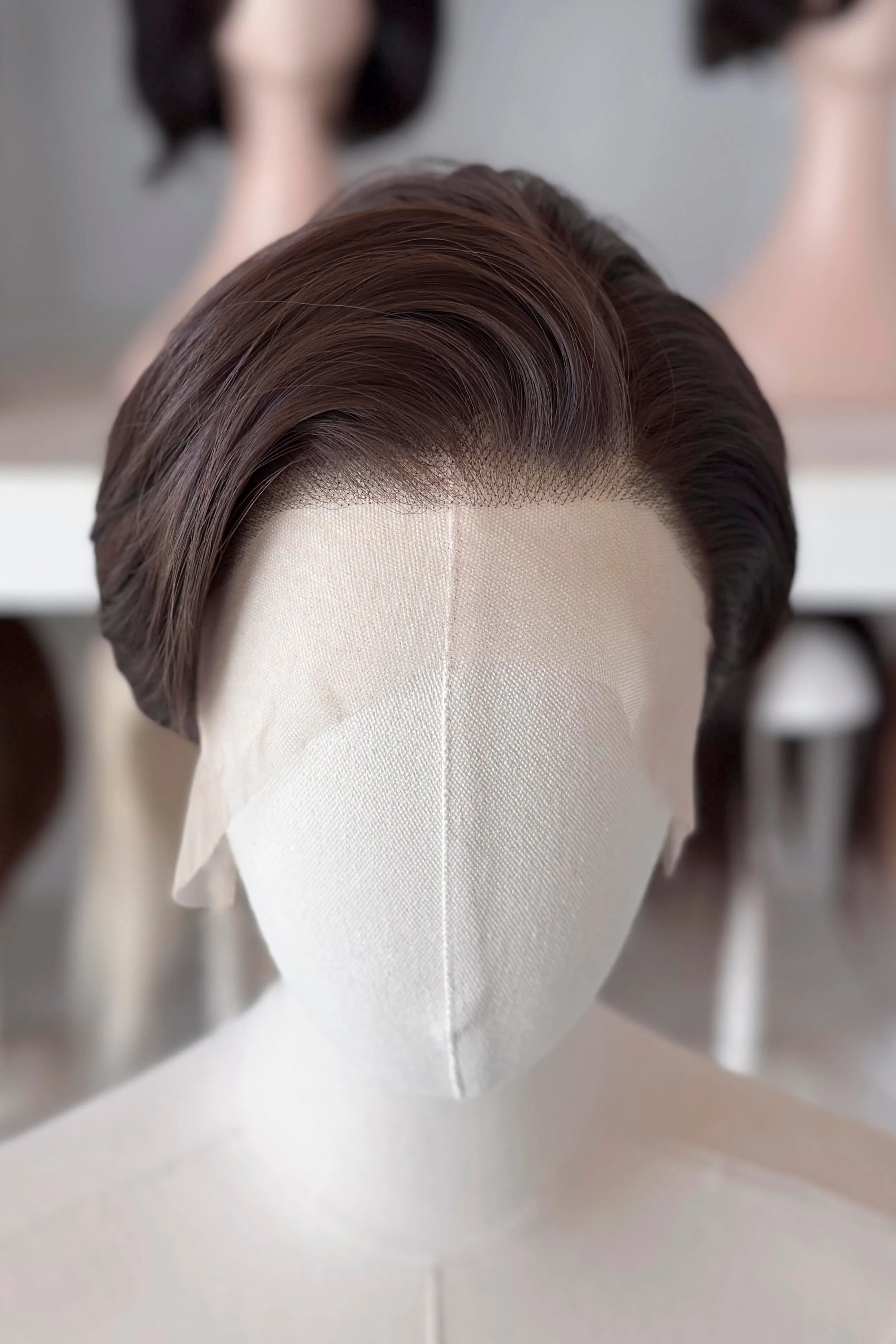 Natural Brown Short Straight Lace Front Wig Alex sold by Her Wig Closet product image thumbnail 3
