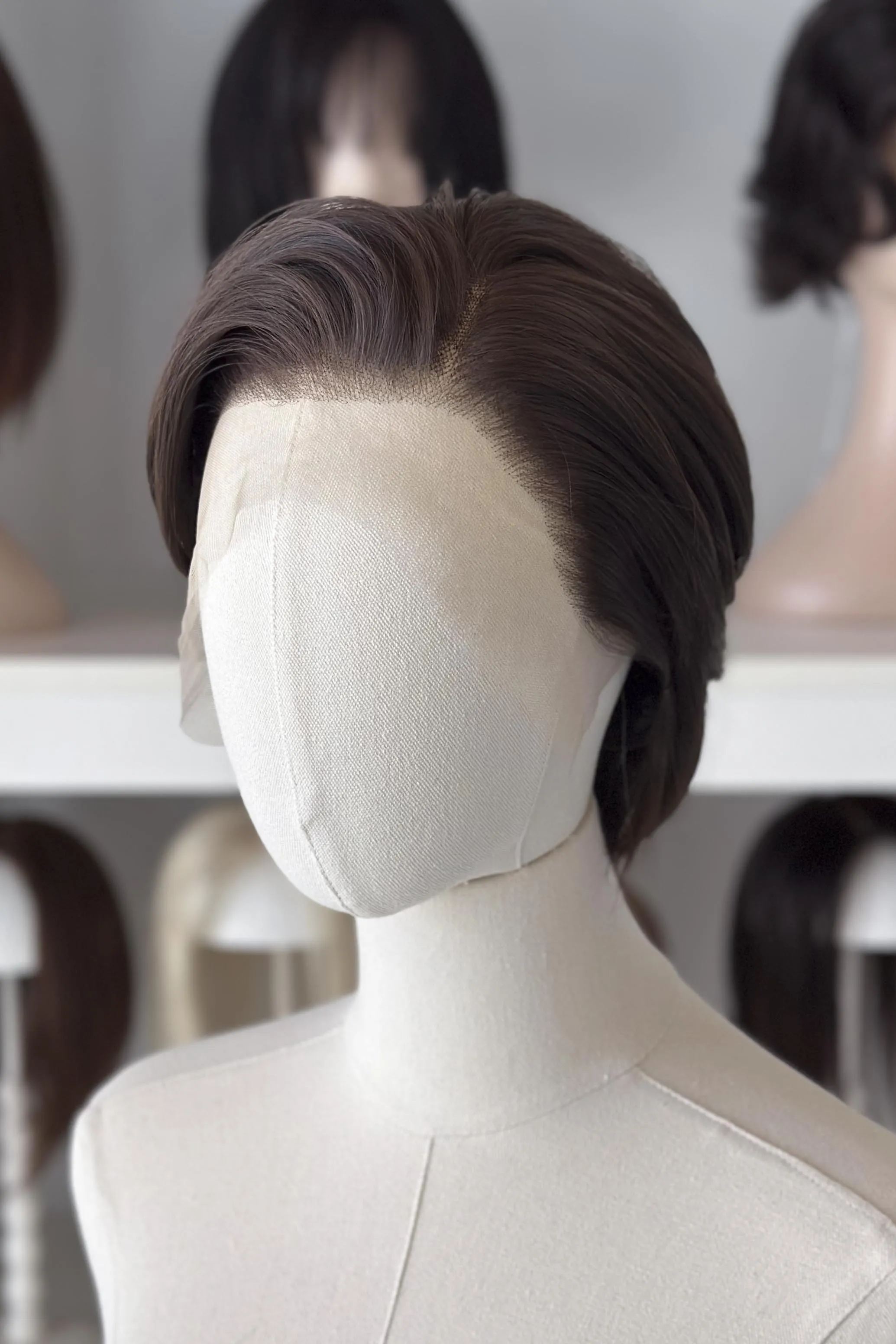 Natural Brown Short Straight Lace Front Wig Alex sold by Her Wig Closet product image thumbnail 5