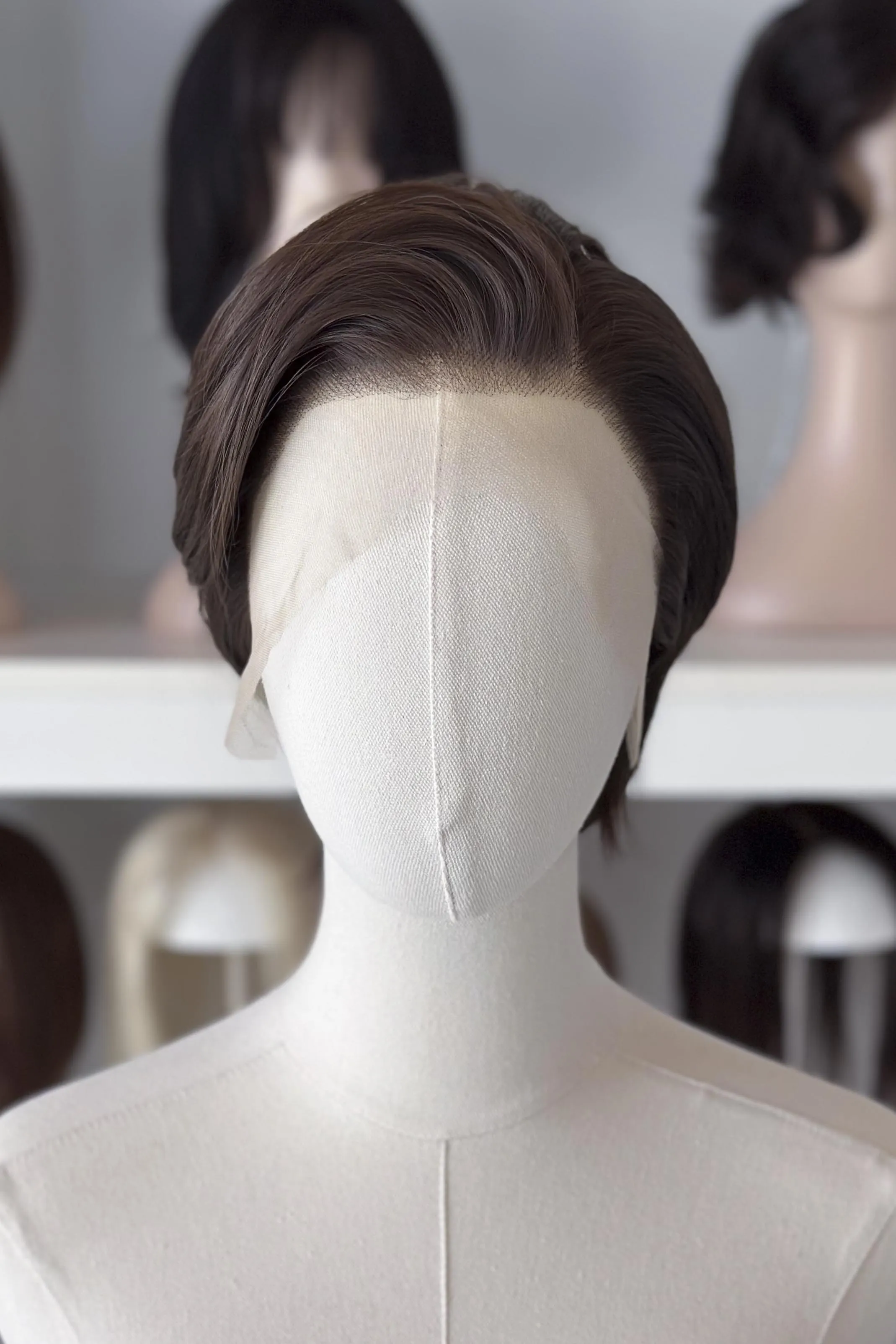 Natural Brown Short Straight Lace Front Wig Alex sold by Her Wig Closet product image thumbnail 2